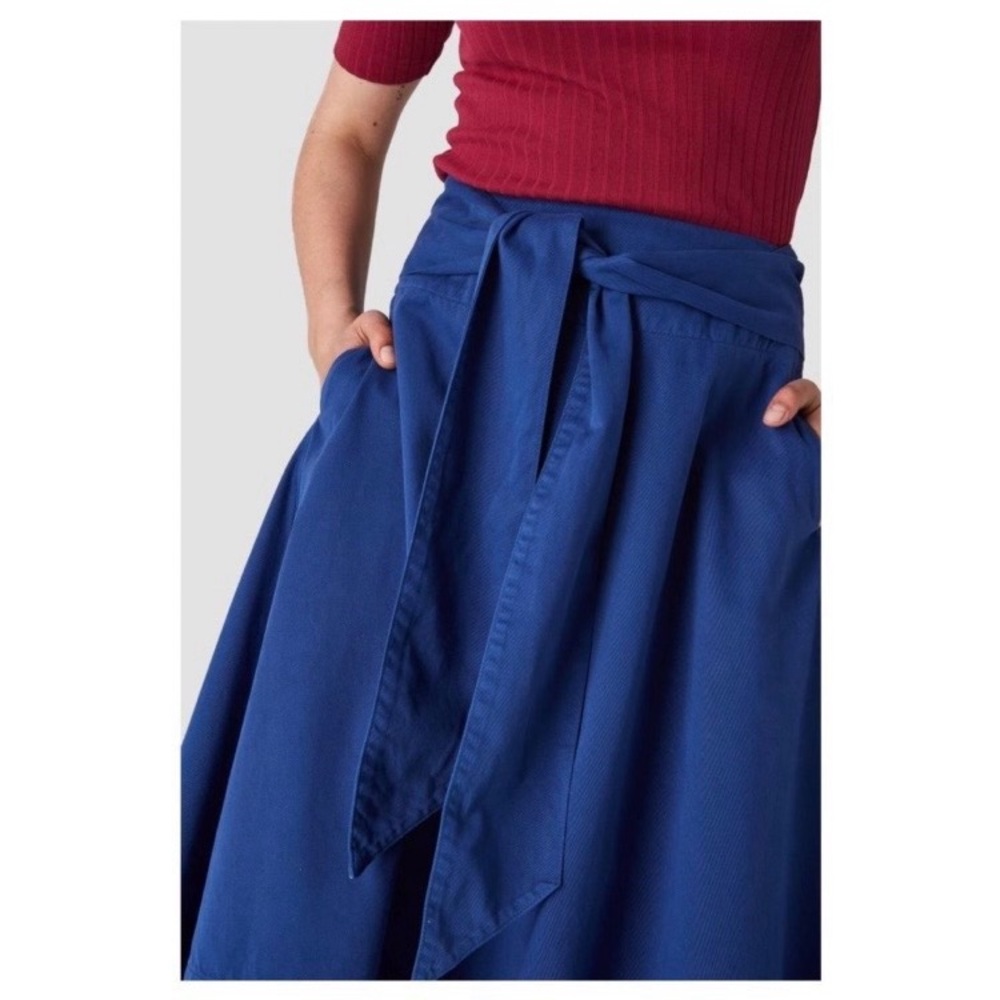 Kings of Indigo blue midi skirt